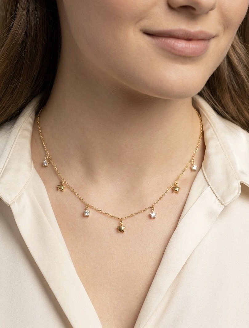 Grossista Rouge Bonbons - Collana con Ciondolo in Acciaio Inossidabile