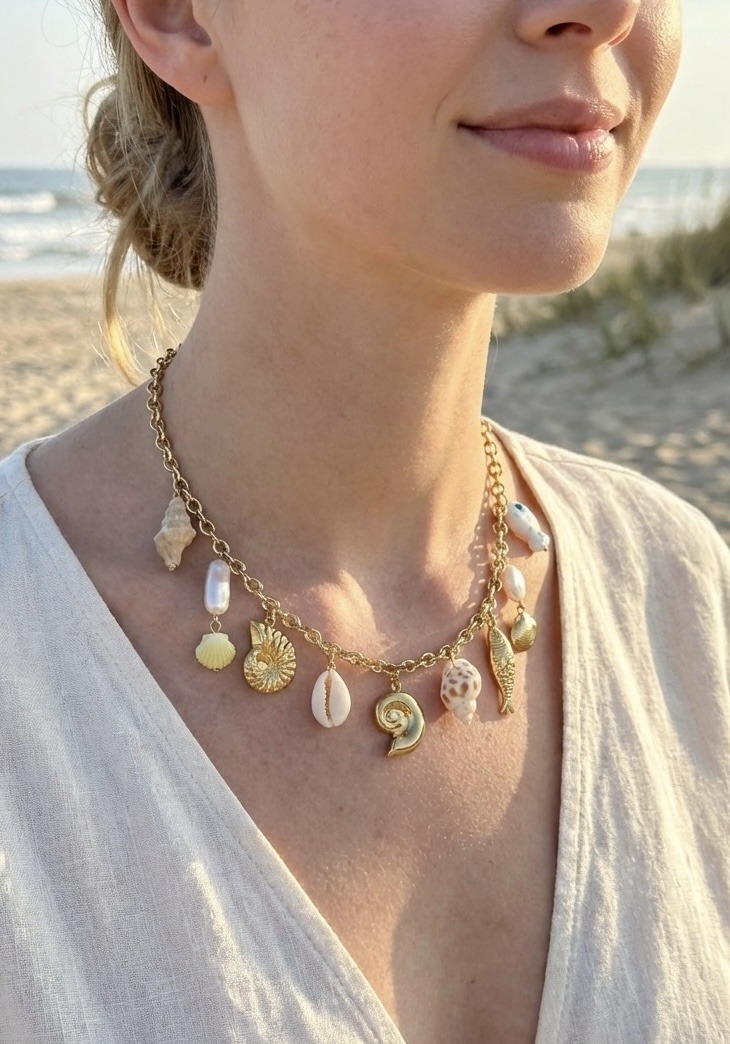 Mayorista Rouge Bonbons - Collar de Charms de Acero Inoxidable