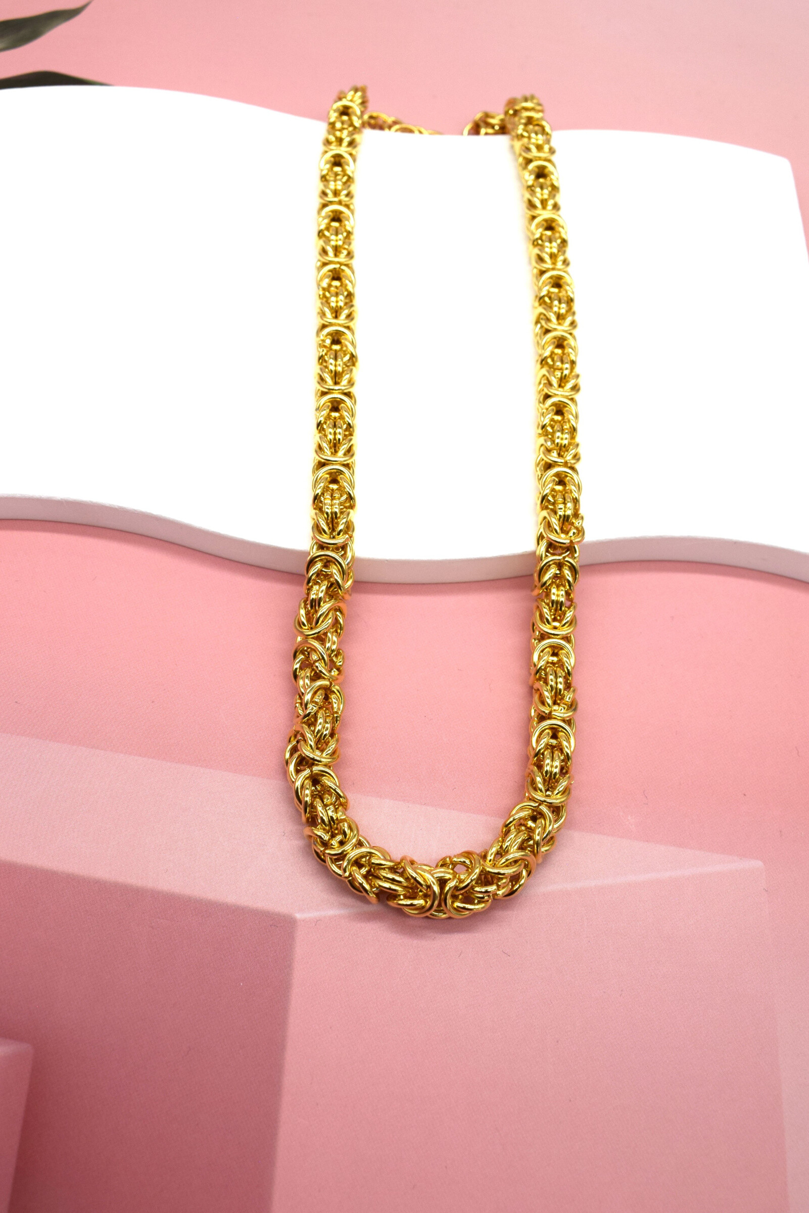 Grossiste Rouge Bonbons - Collier maillon en acier inoxydable