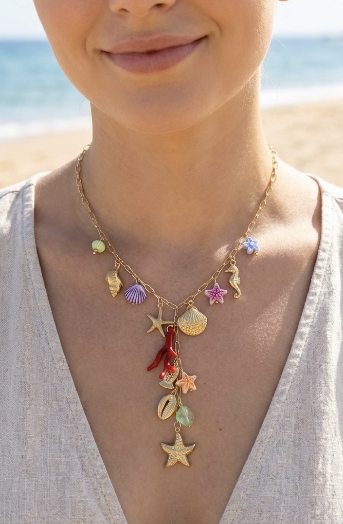 Mayorista Rouge Bonbons - COLLAR EN Y CON DIJE DE ACERO INOXIDABLE