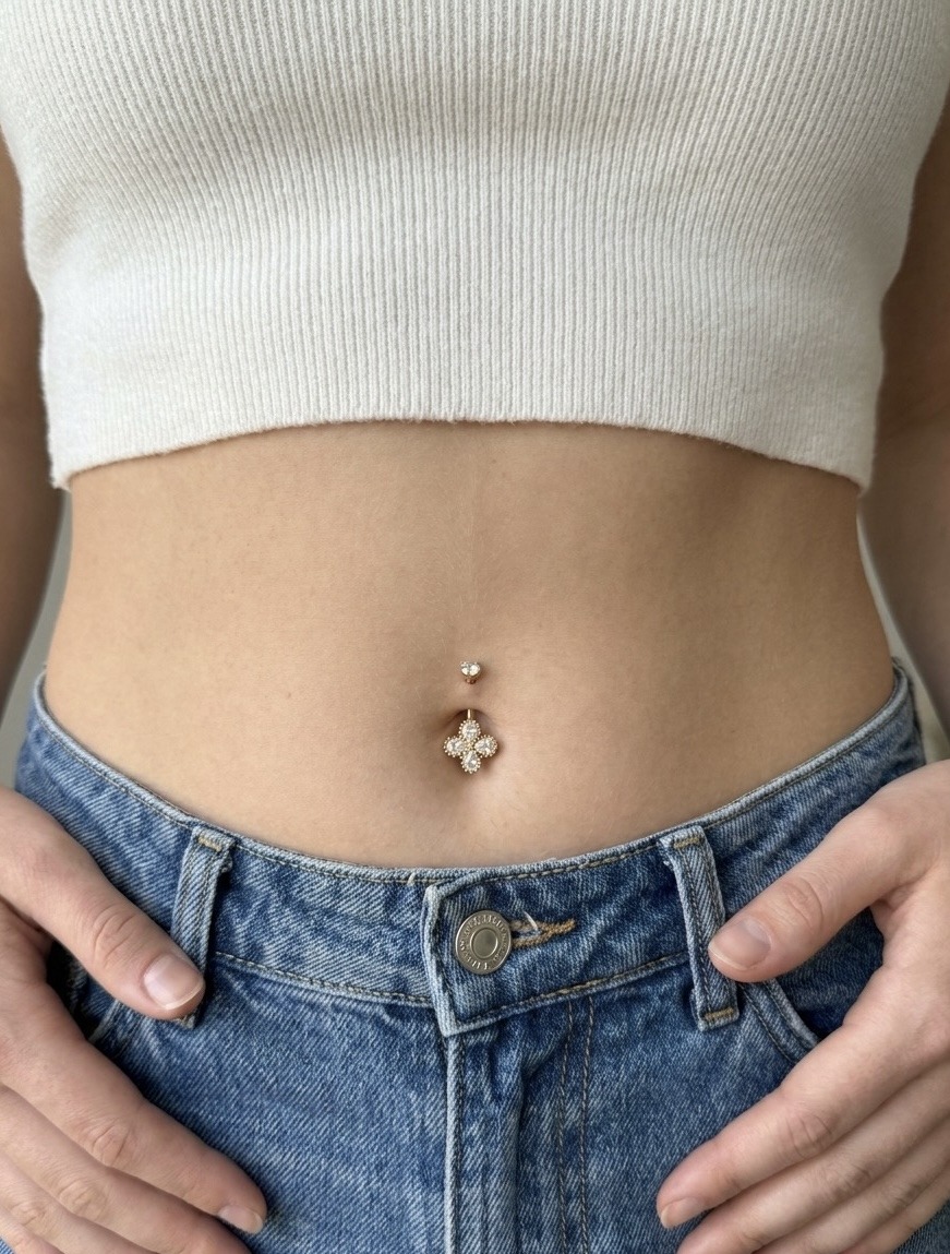 Grossiste Rouge Bonbons - PIERCING DU NOMBRIL EN ACIER INOXYDABLE