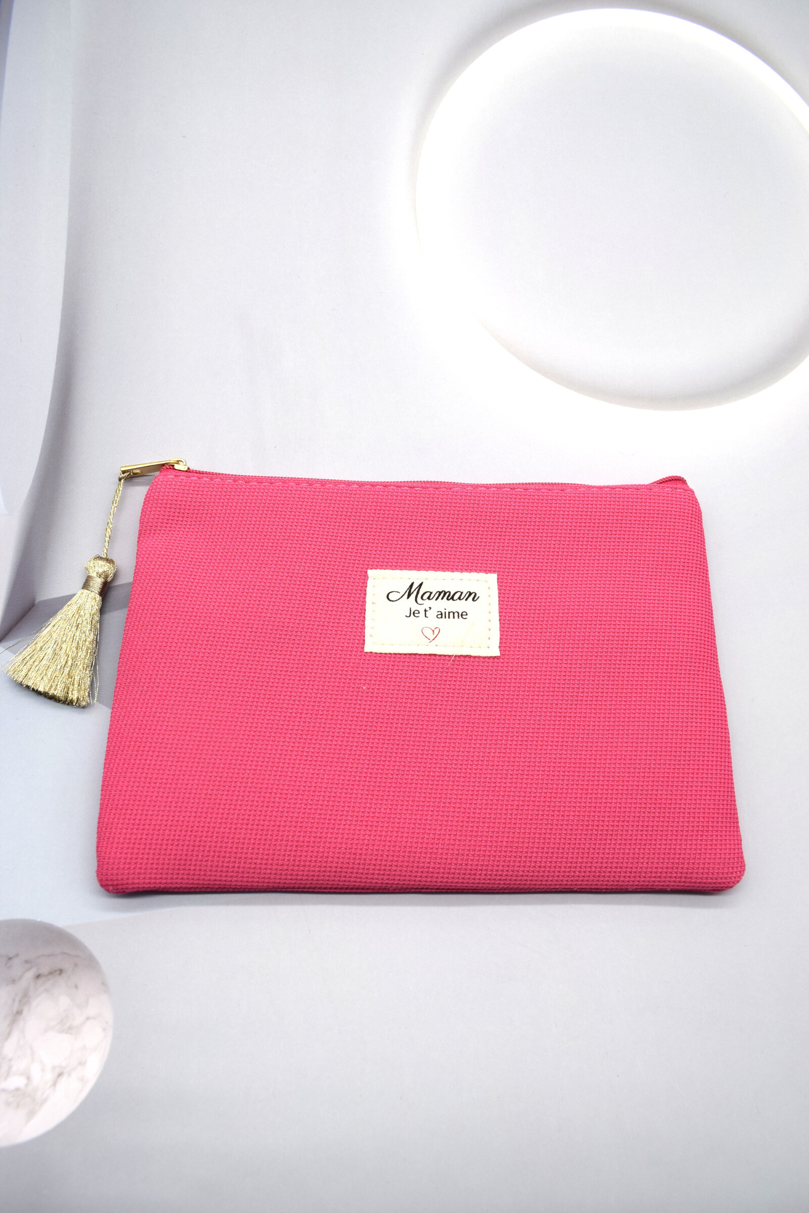 Wholesaler Rouge Bonbons - "Mom I love" clutch in fabric