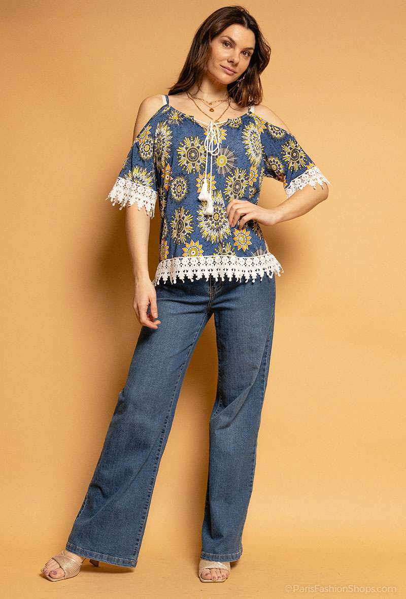 Großhändler RZ Fashion - Blumenbluse