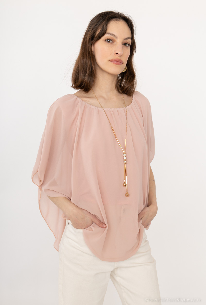 Grossiste RZ Fashion - Blouse avec collier