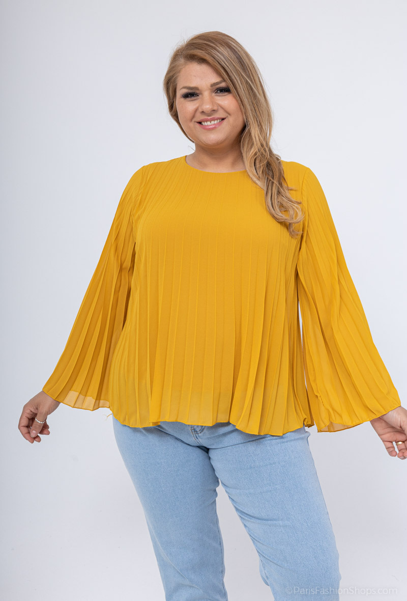 Großhändler RZ Fashion - Plissierte Bluse