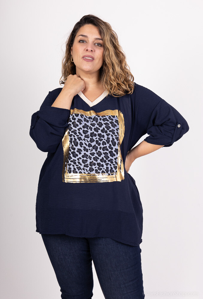 Grossista RZ Fashion - blusa con scollo a V