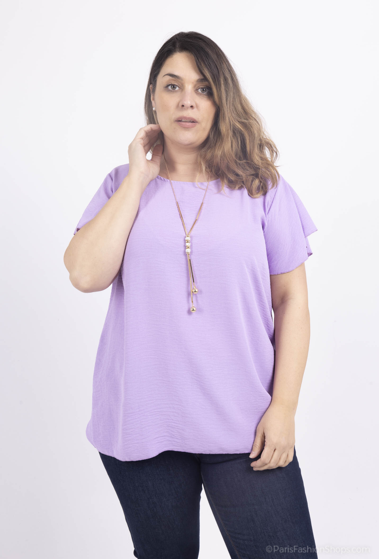 Wholesaler RZ Fashion - Blouse with necklace
