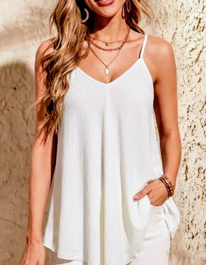 Wholesaler RZ Fashion - Tank top with straps. Size corresponds 38 to 46