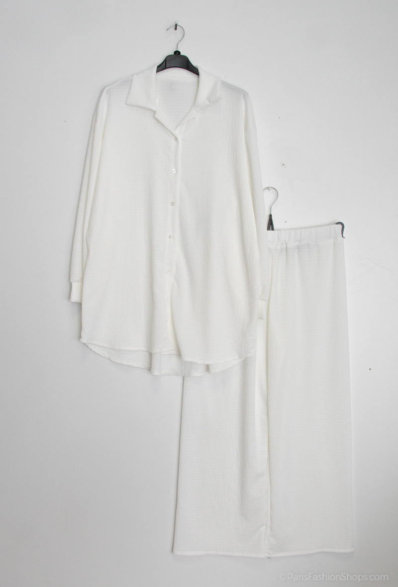 Mayorista RZ Fashion - Conjunto camisa y pantalón ancho