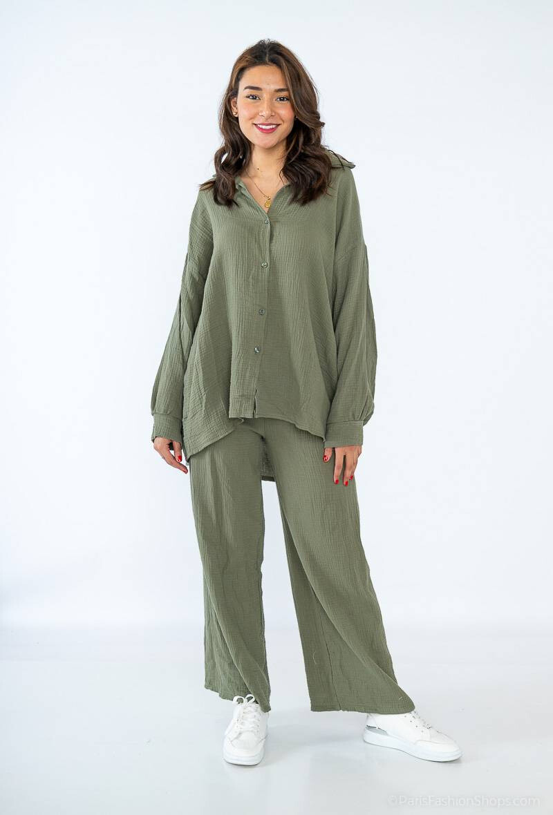 Wholesaler RZ Fashion - Shirt and wide pants set