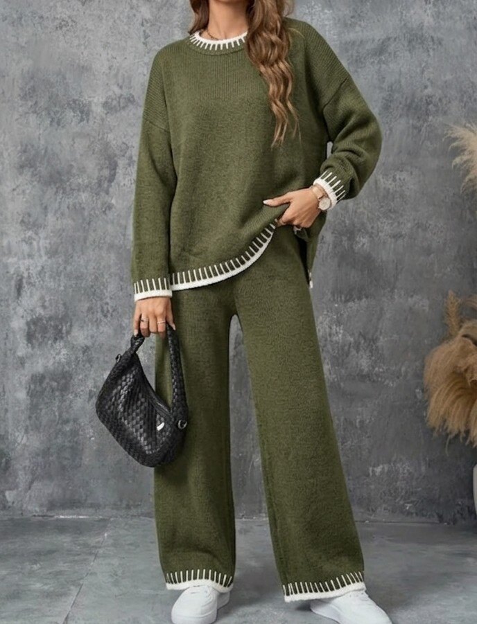 Wholesaler RZ Fashion - Sweater and wide-leg pants set. Size corresponds 38 to 46
