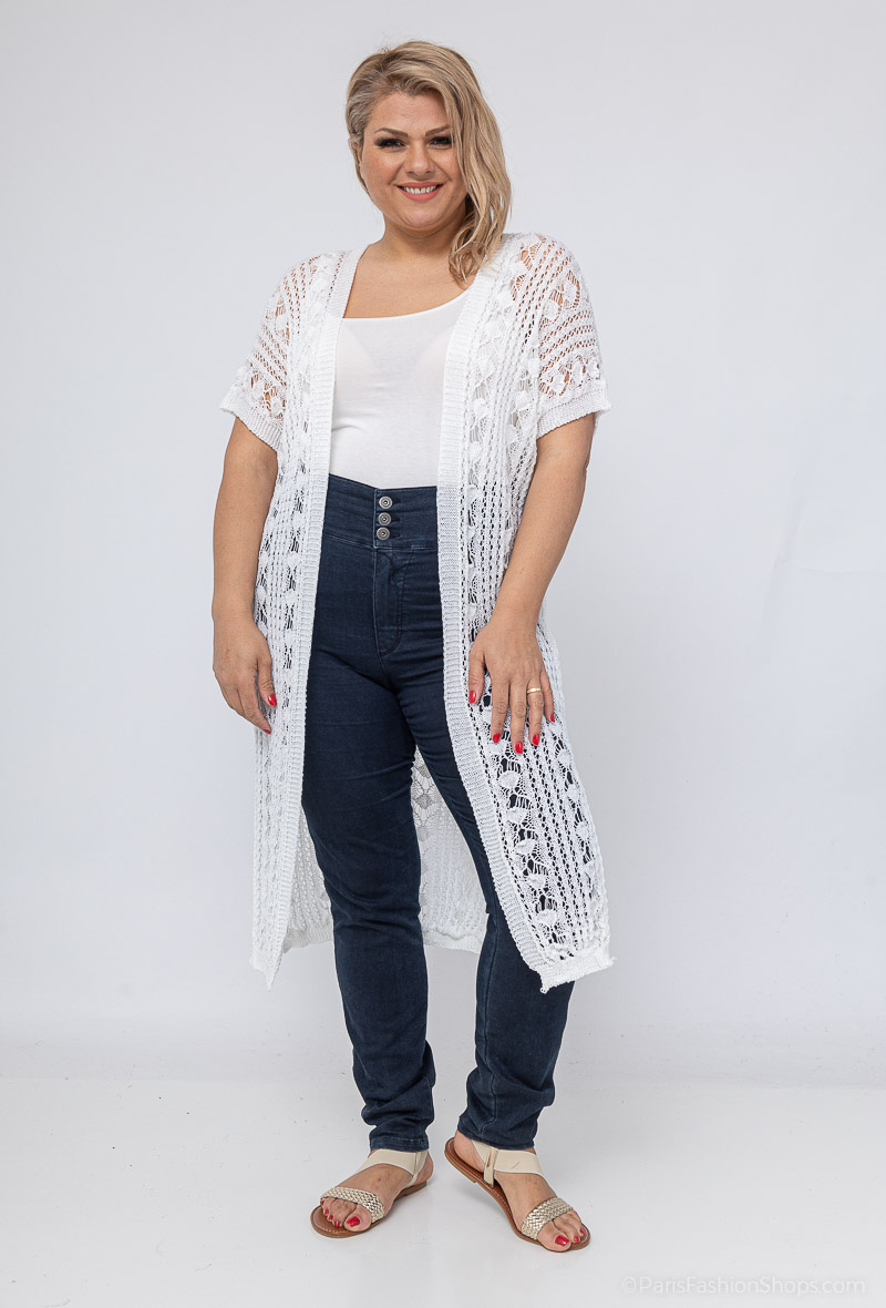 Großhändler RZ Fashion - Lange Strickjacke