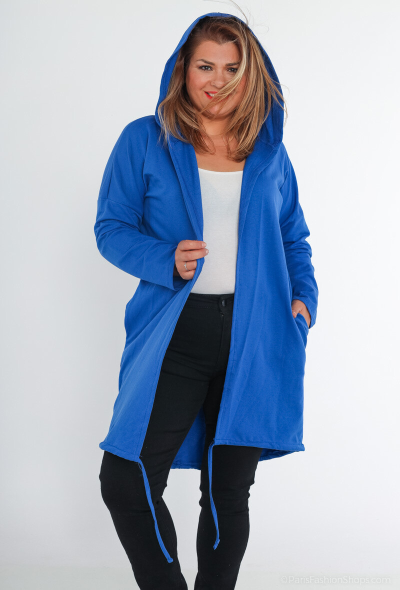 Wholesaler RZ Fashion - Hooded cardigan with pockets
