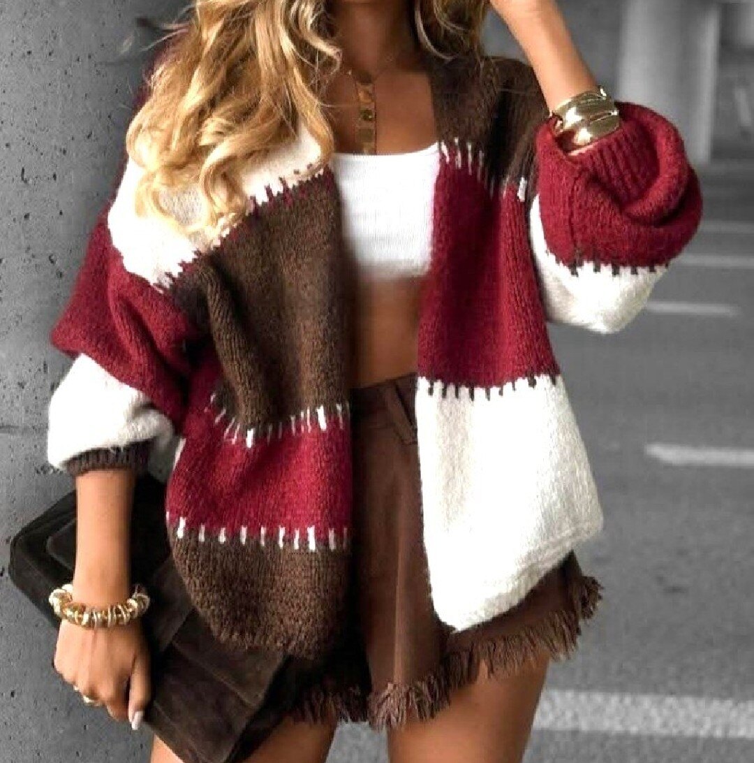 Grossiste RZ Fashion - Gilet élégante ouvert avec manches longues. Taille correspond 38 à 46
