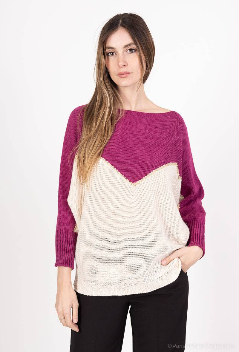 Grossista RZ Fashion - Maglia girocollo in due colori