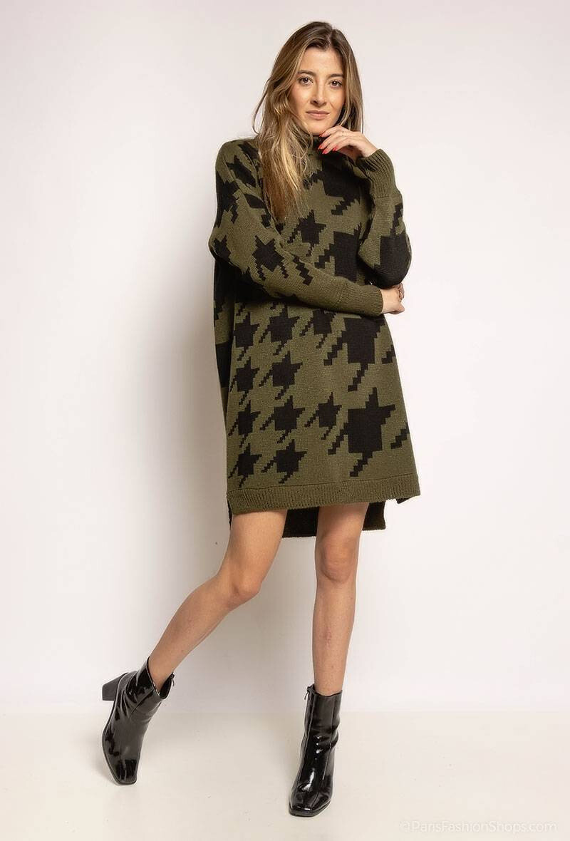 Grossista RZ Fashion - Maglione abito dolcevita