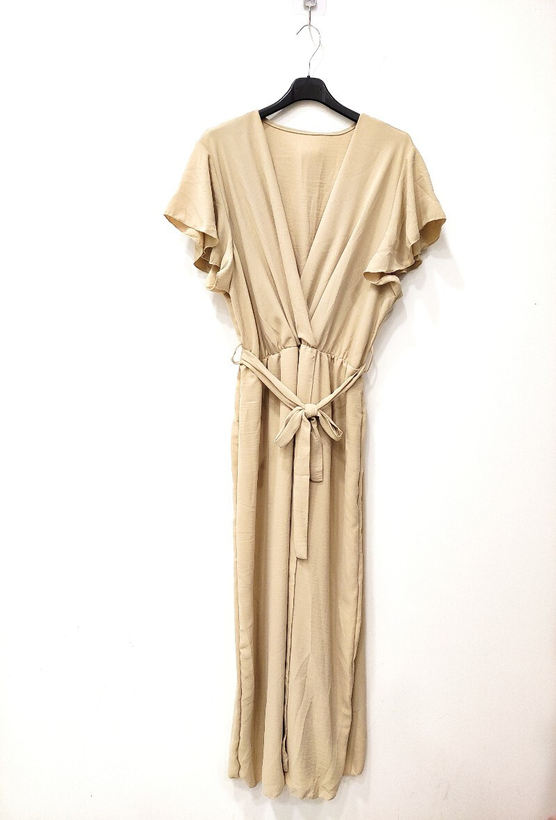 Wholesaler RZ Fashion - Long fluid wrap dress. Size fits 38 to 46
