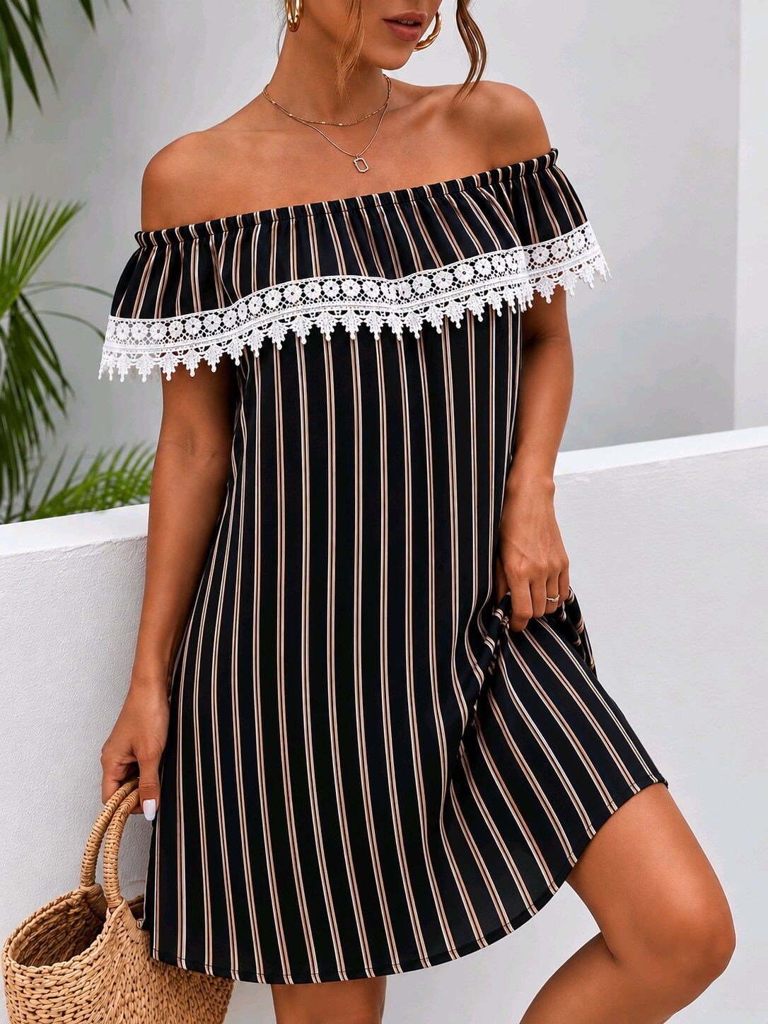Grossiste RZ Fashion - Robe rayure