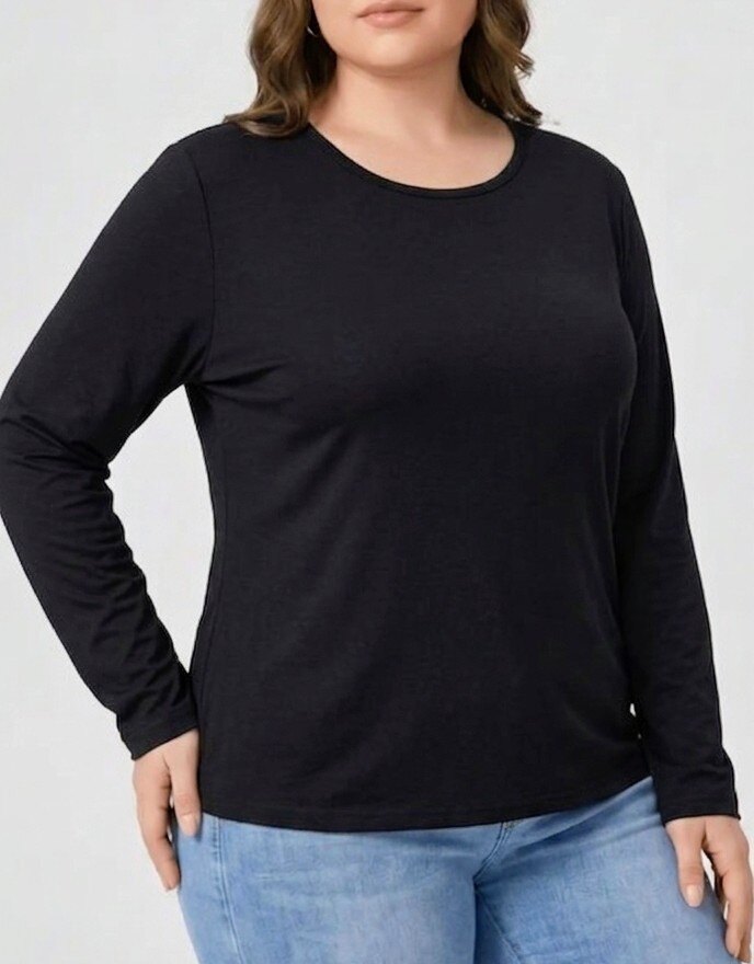 Wholesaler RZ Fashion - Basic long-sleeved t-shirt. Size corresponds 40 to 46