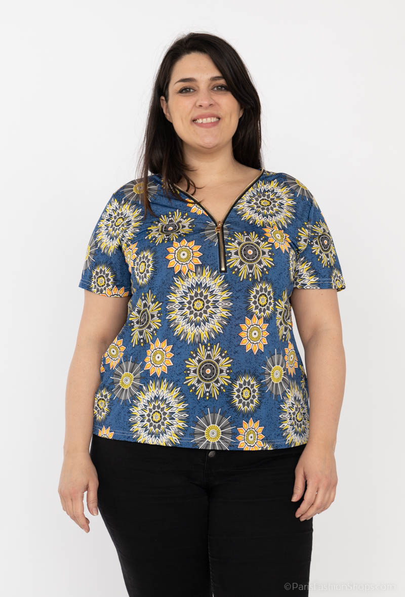 Großhändler RZ Fashion - Bedruckte Bluse