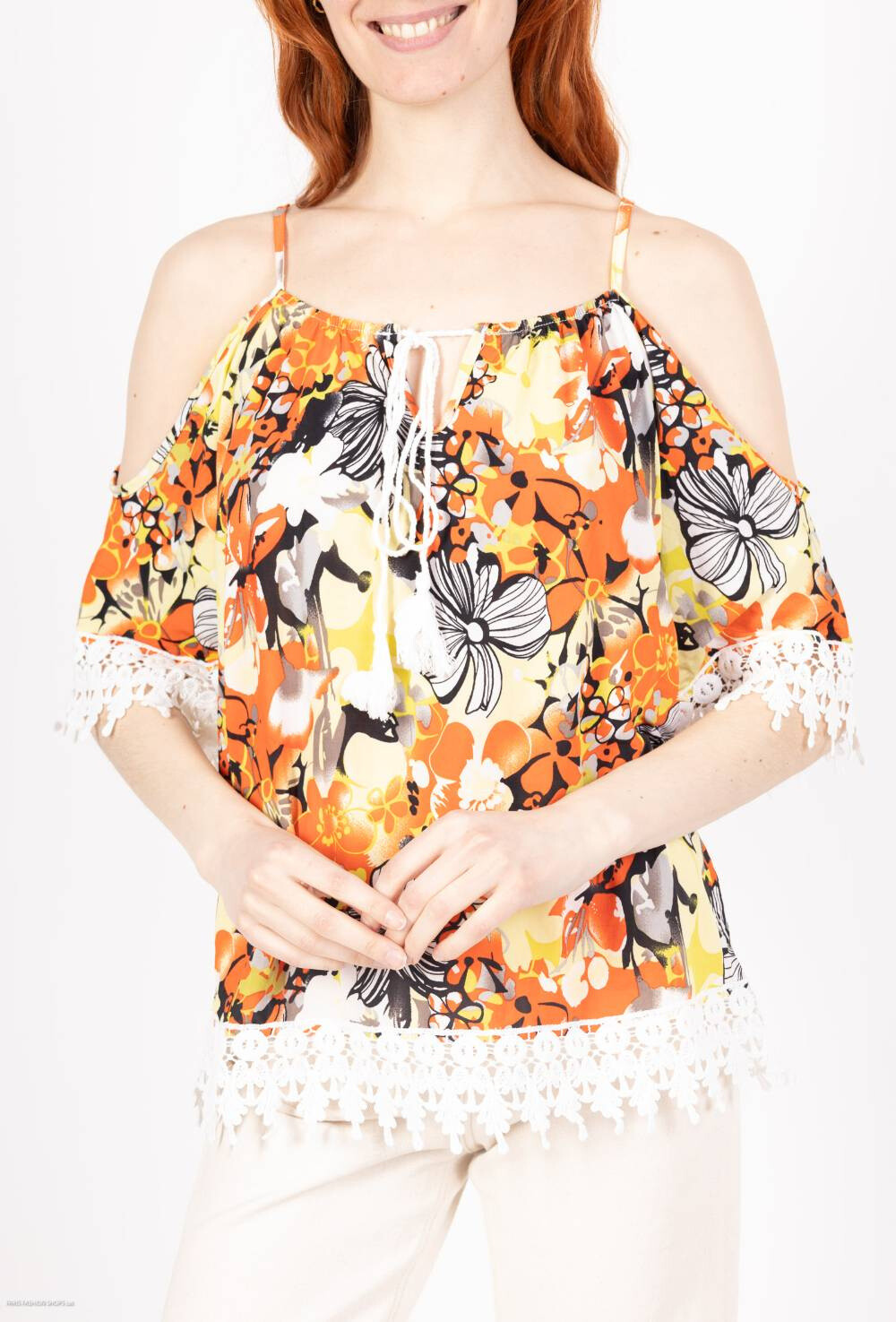 Grossiste RZ Fashion - Top imprimé à bretelle