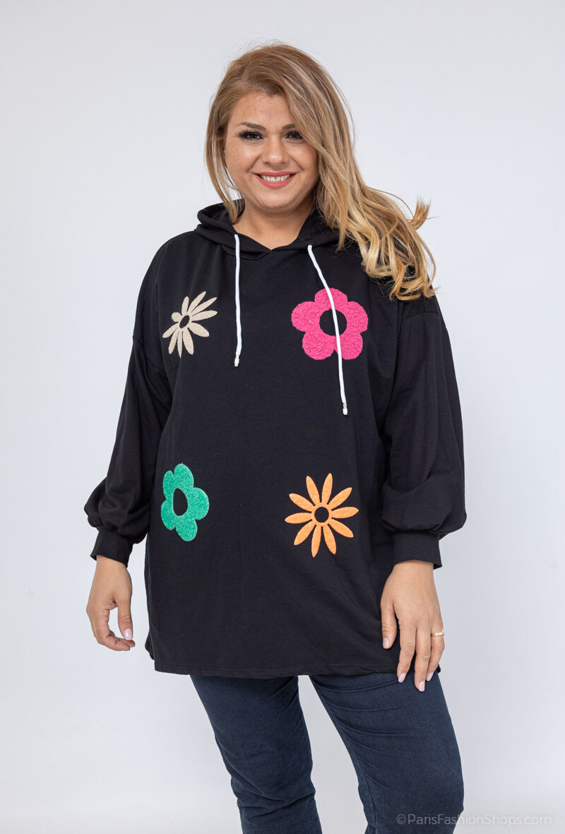 Grossista RZ Fashion - felpa con cappuccio oversize