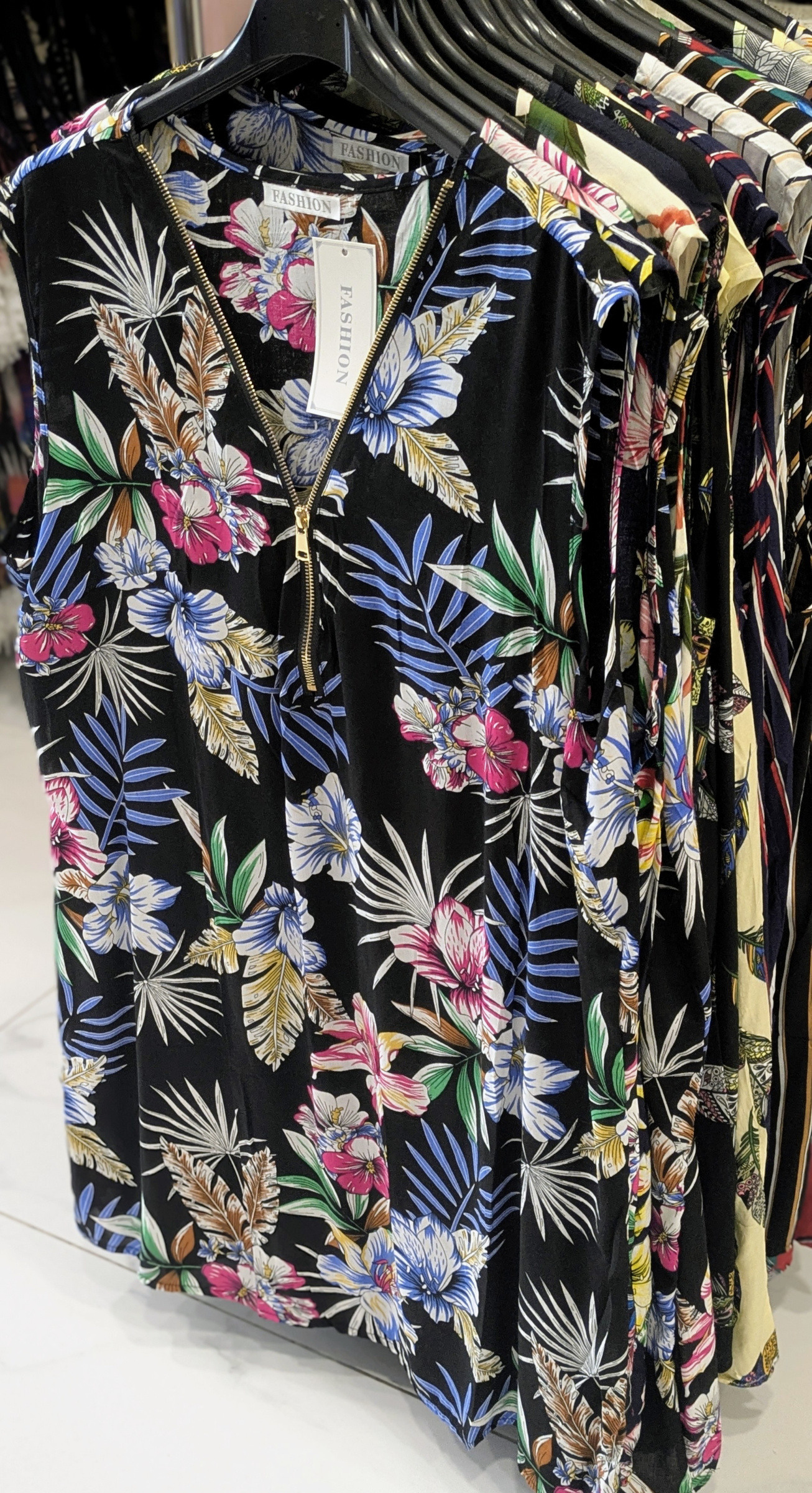 Mayorista RZ Fashion - Top Floral con Cremallera