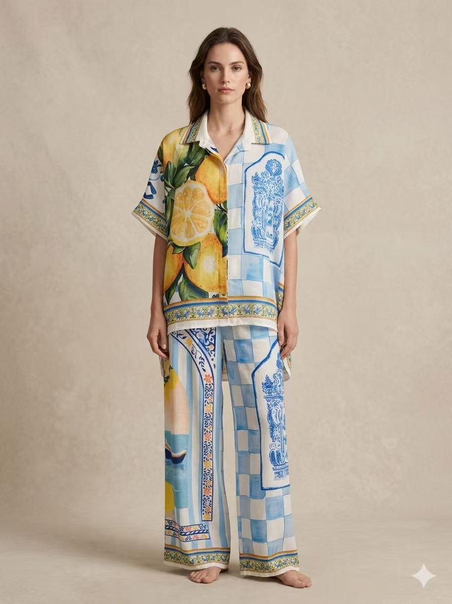 Wholesaler S-VISION - PRINTED WOMEN'S SHIRT