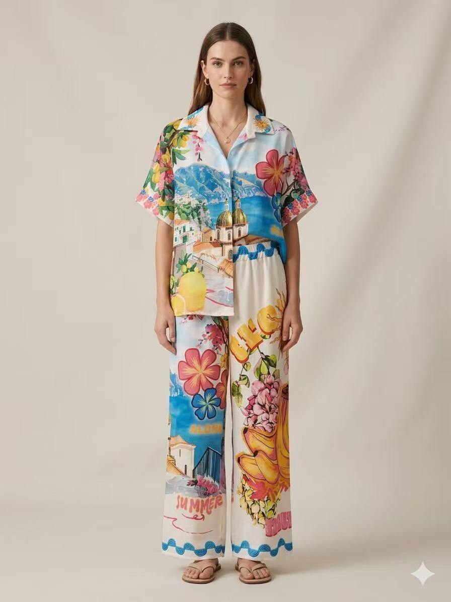 Wholesaler S-VISION - PRINTED WOMEN'S SHIRT