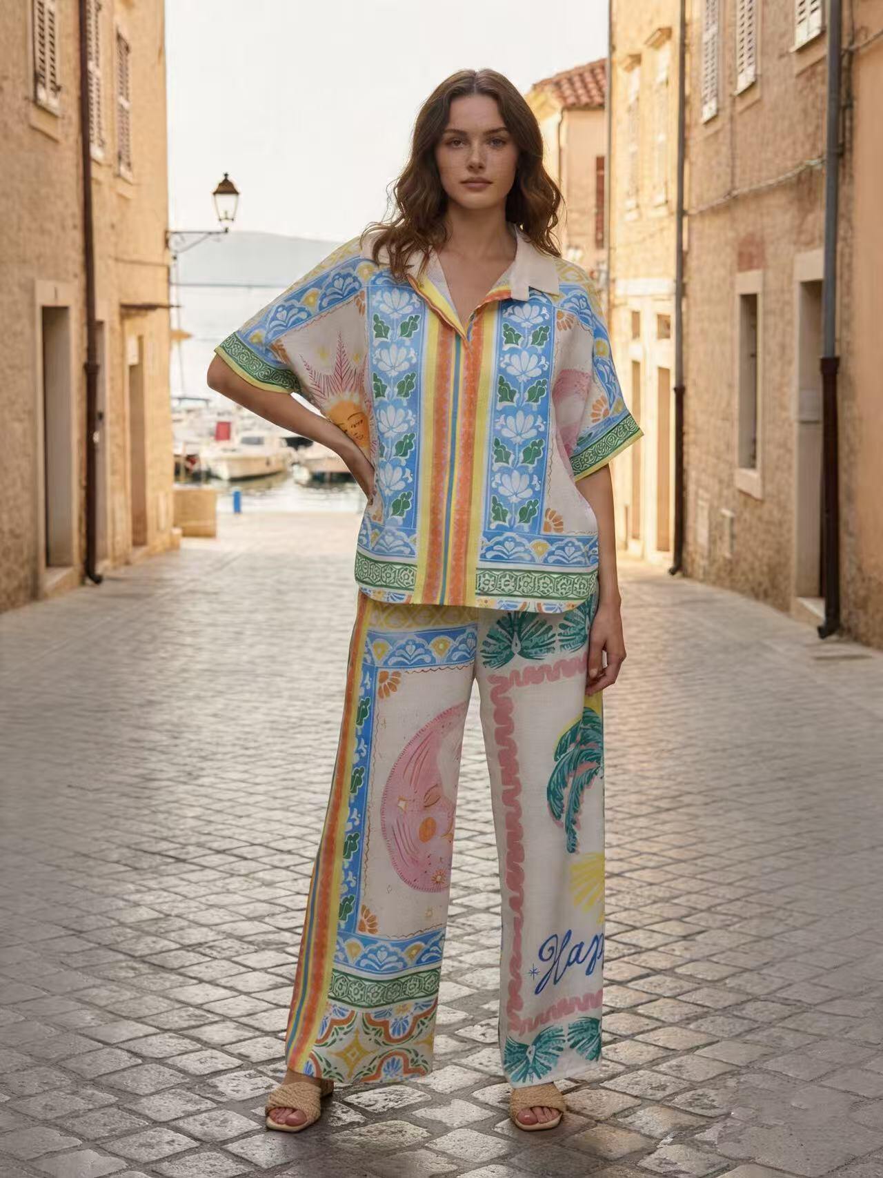 Wholesaler S-VISION - PRINTED WOMEN'S SHIRT