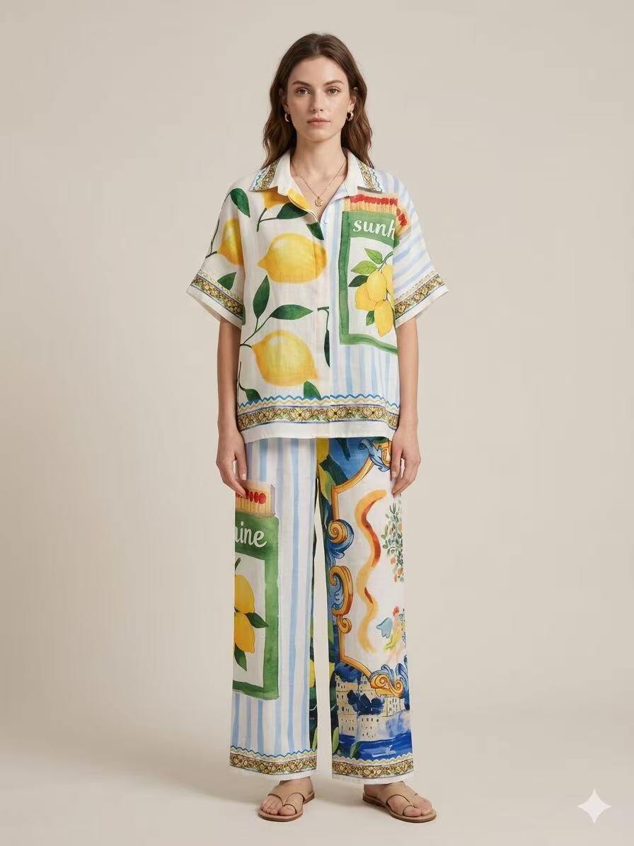 Wholesaler S-VISION - PRINTED WOMEN'S SHIRT