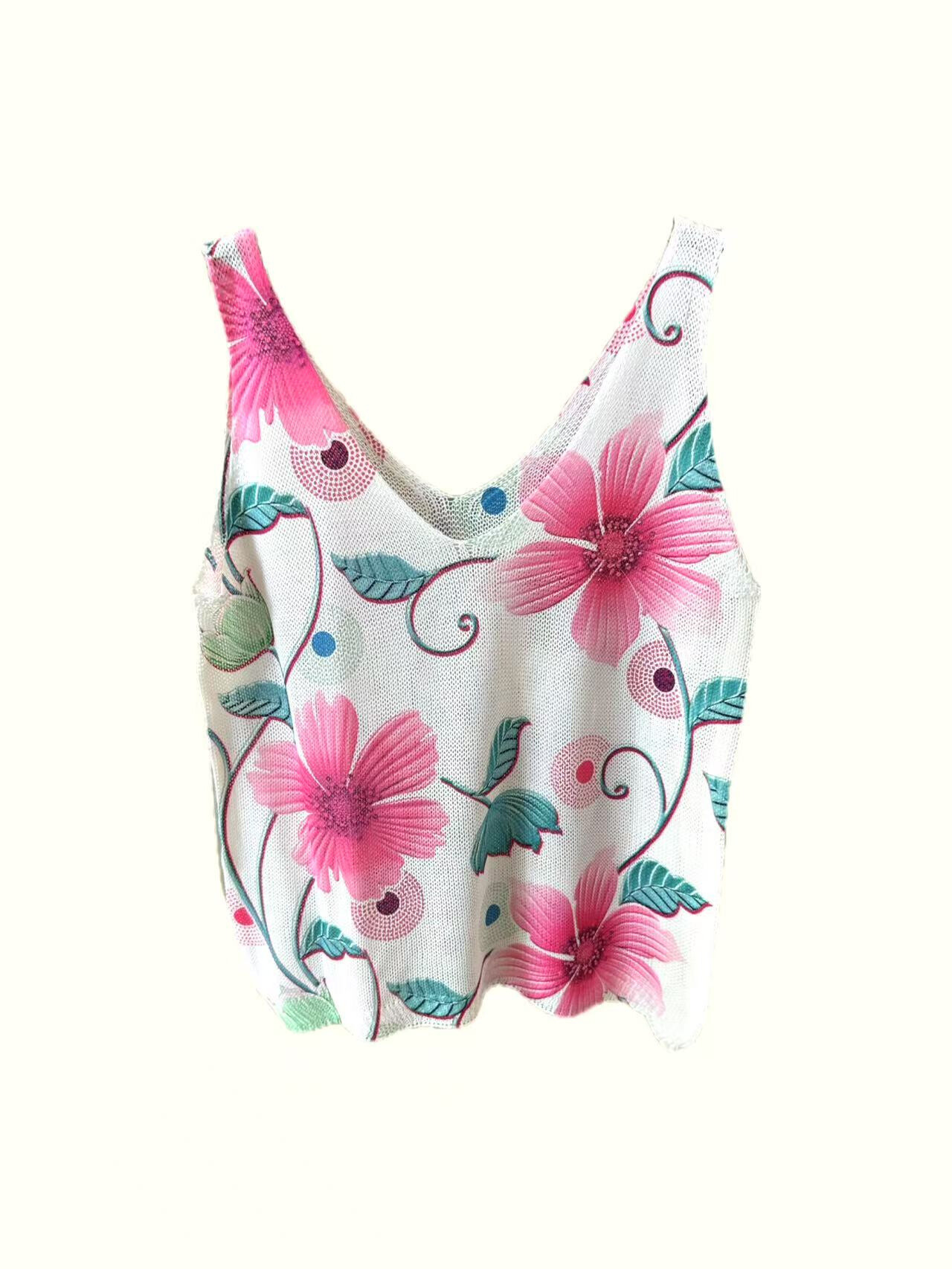 Grossista S-VISION - CANOTTE DI MAGLIONE STAMPATA