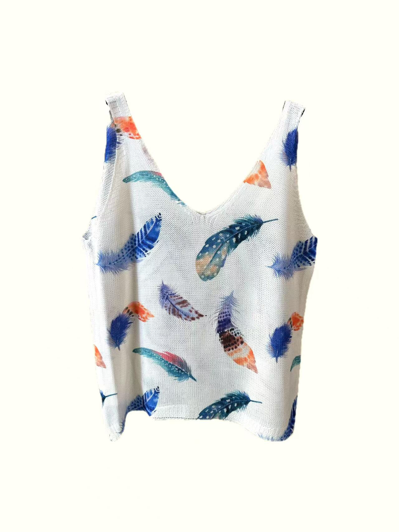 Grossista S-VISION - CANOTTE DI MAGLIONE STAMPATA