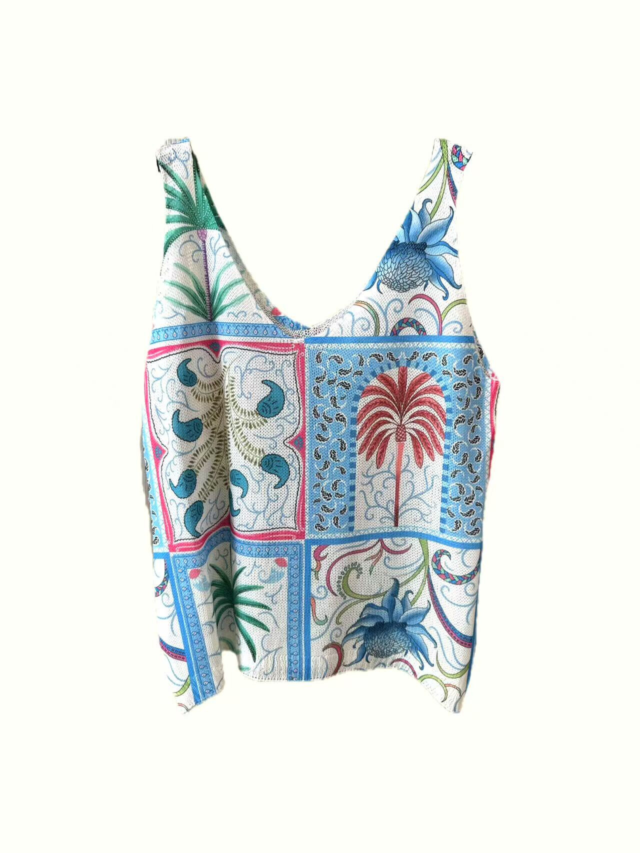 Grossista S-VISION - CANOTTE DI MAGLIONE STAMPATA