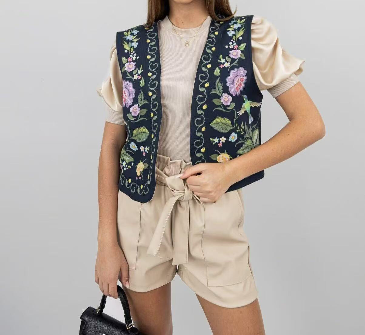 Grossiste S-VISION - GILET FEMME AVEC IMPRIMÉ FLEURS POUR 2025