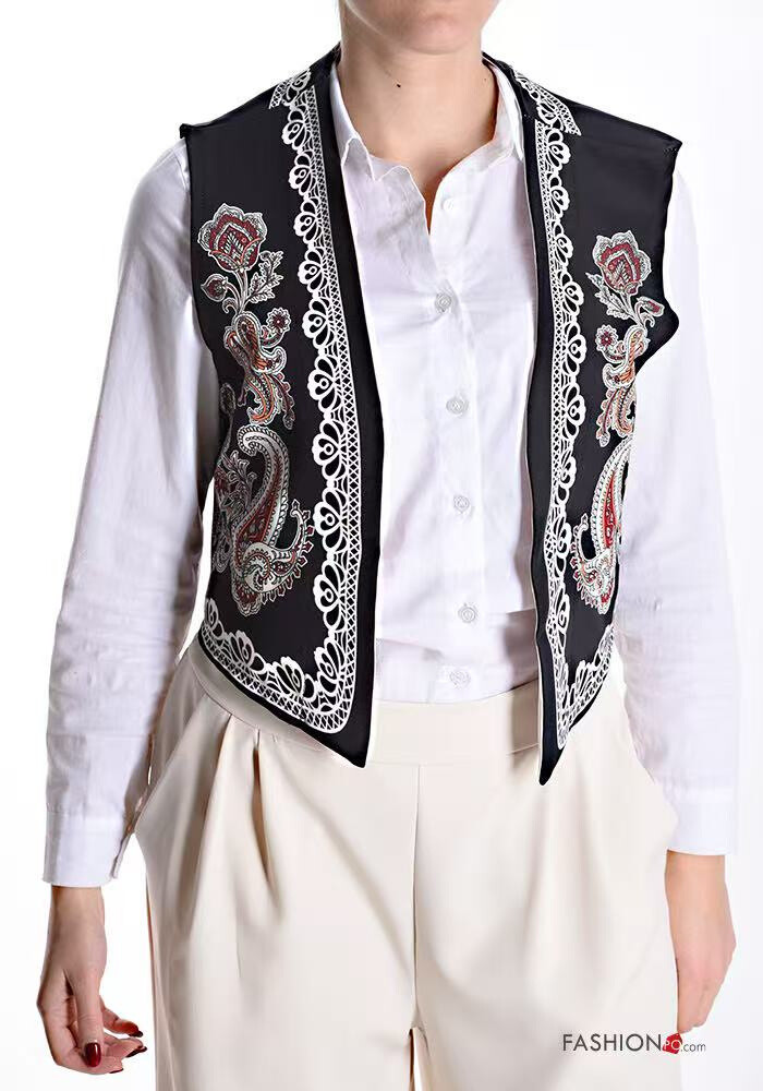 Grossiste S-VISION - GILET FEMME AVEC IMPRIMÉ FLEURS POUR 2025