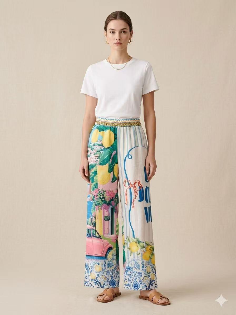 Wholesaler S-VISION - WOMEN'S PRINTED TROUSERS