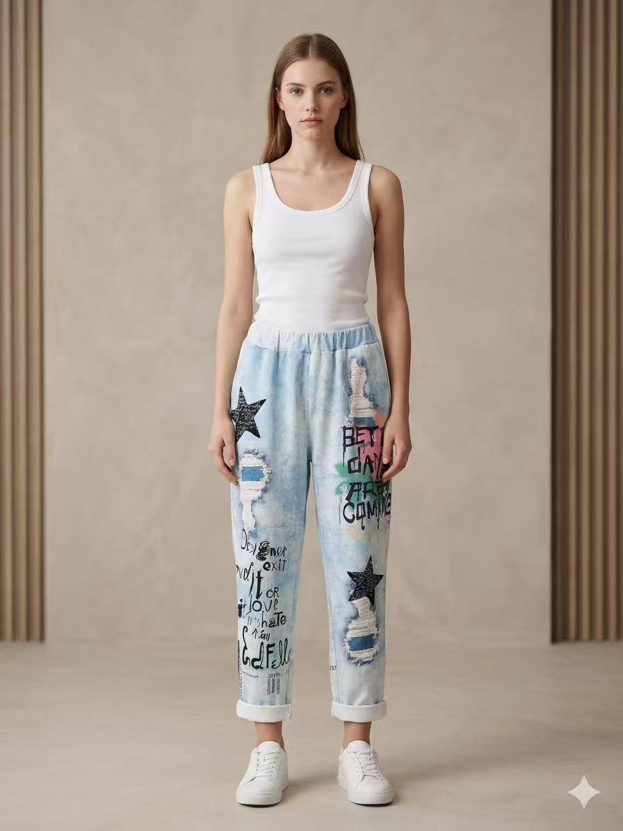 Wholesaler S-VISION - WOMEN'S PRINTED PANTS
