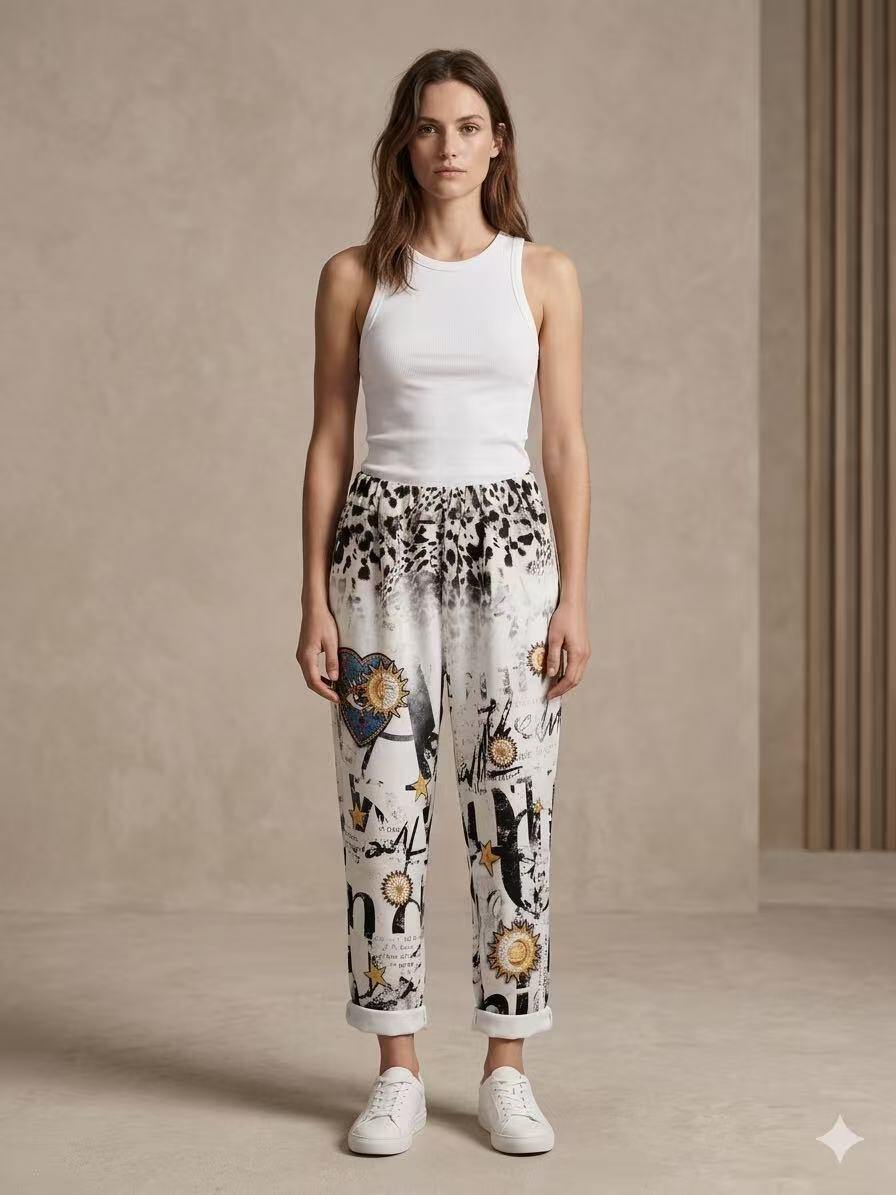 Wholesaler S-VISION - WOMEN'S PRINTED TROUSERS