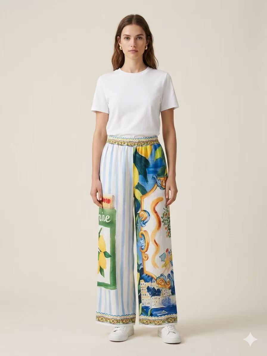 Wholesaler S-VISION - WOMEN'S PRINTED TROUSERS