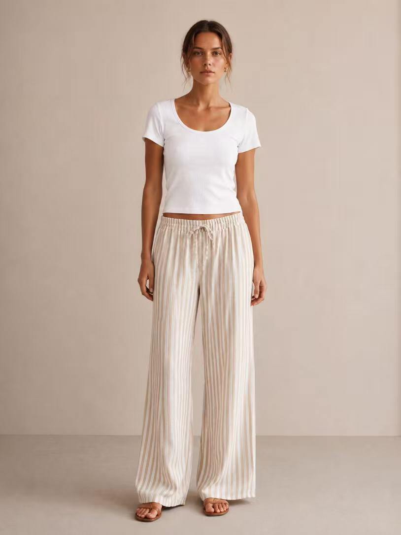 Grossiste S-VISION - PANTALON FEMME À RAYURES