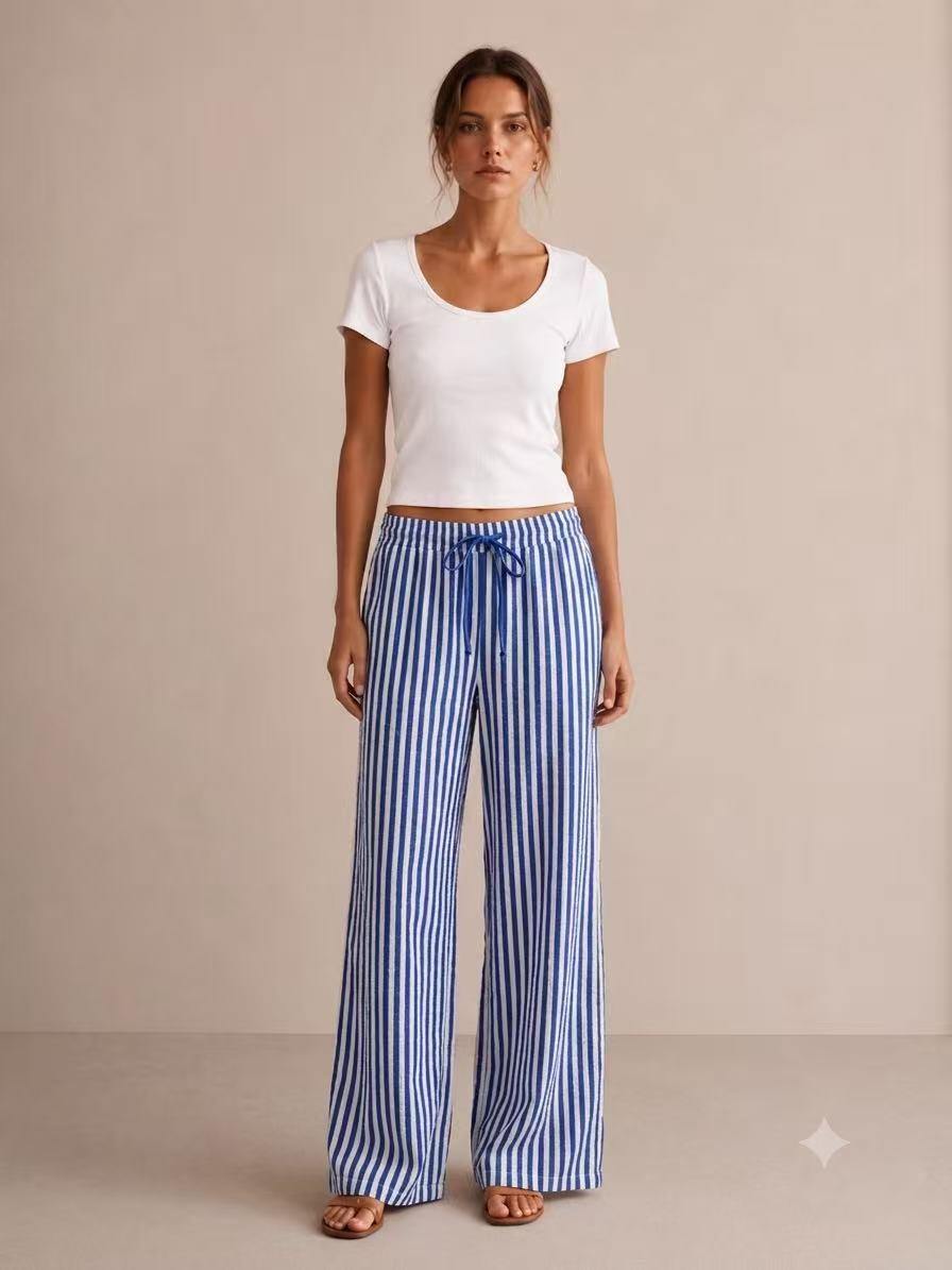 Grossiste S-VISION - PANTALON FEMME À RAYURES