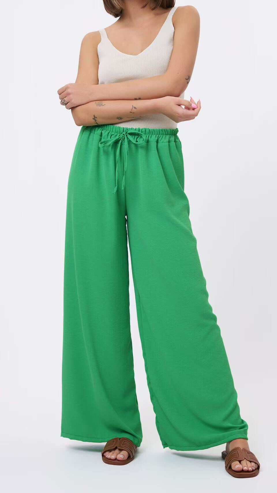 Grossiste S-VISION - Pantalon femme uni simple avec nœud