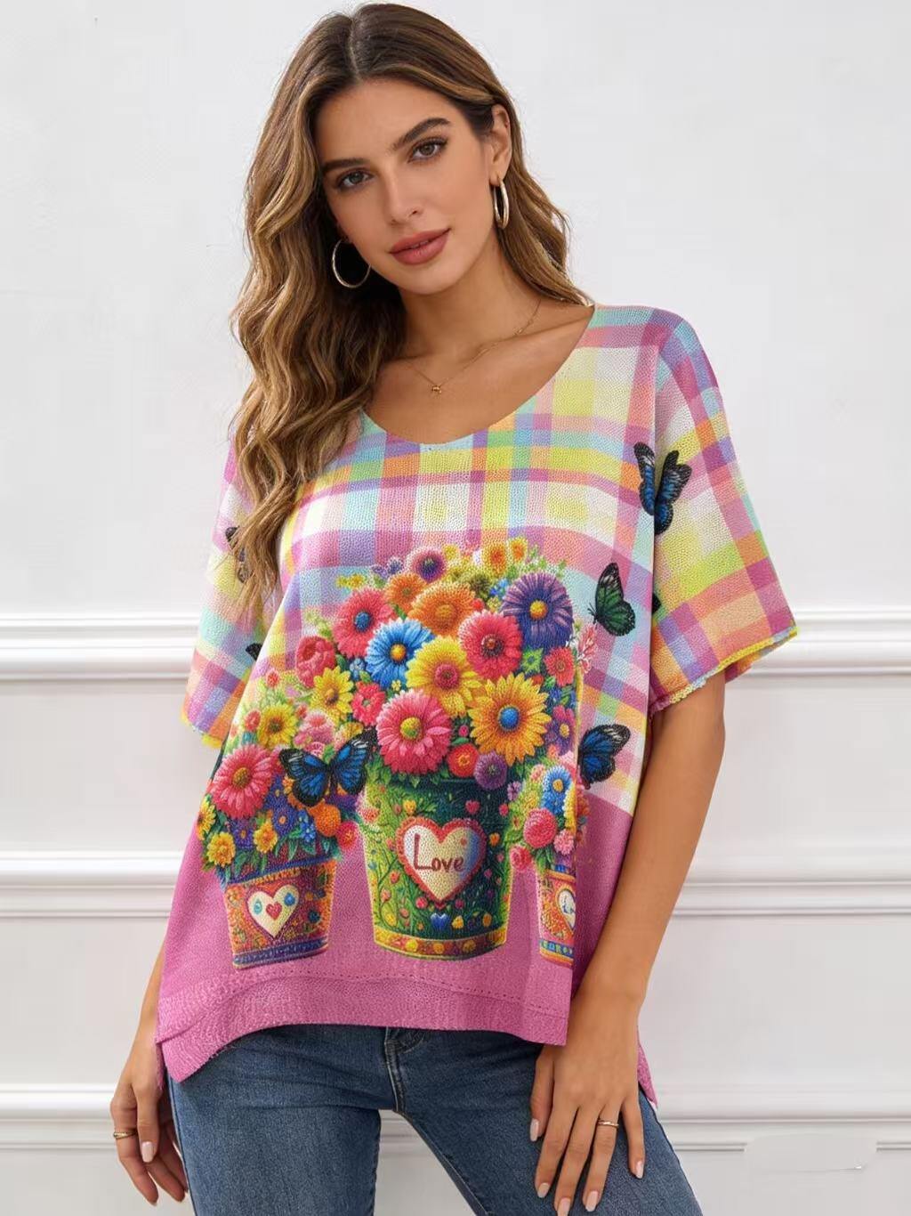 Wholesaler S-VISION - Printed women's sweater