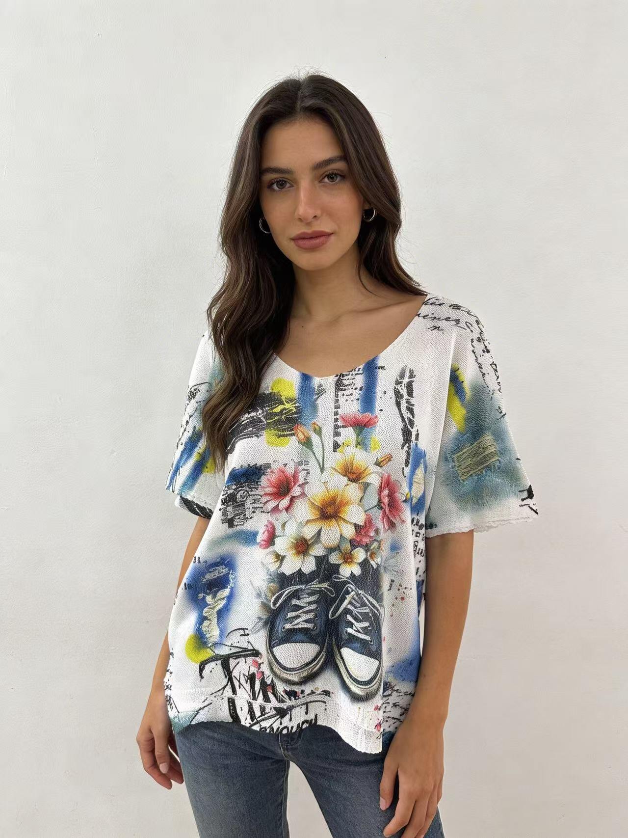 Wholesaler S-VISION - Printed women's sweater