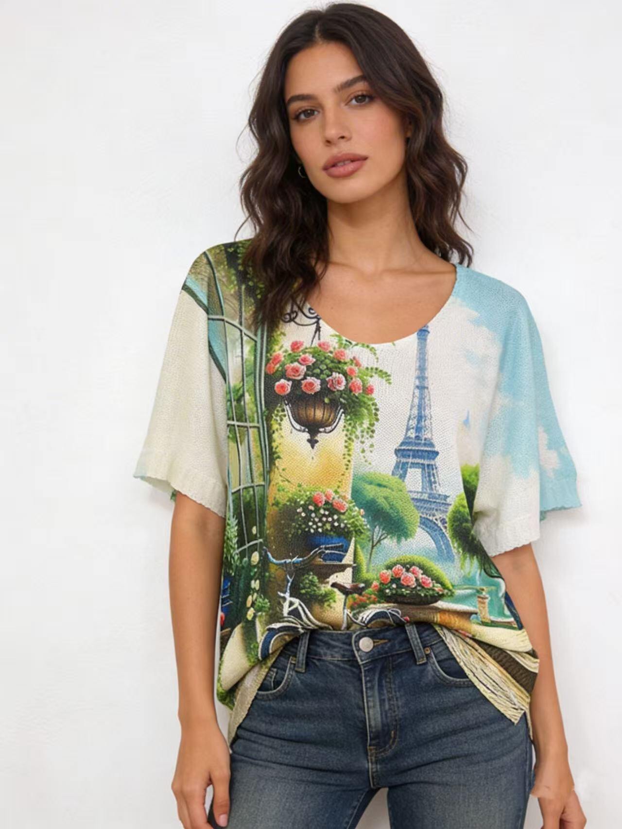 Wholesaler S-VISION - Printed women's sweater