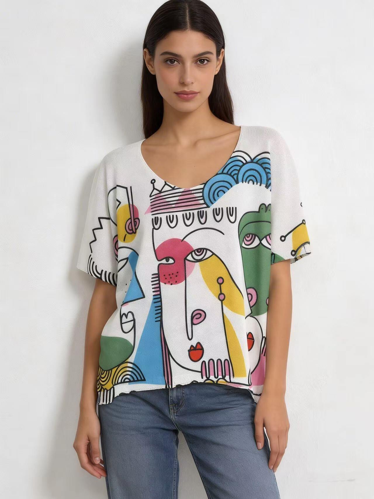 Wholesaler S-VISION - Printed women's sweater