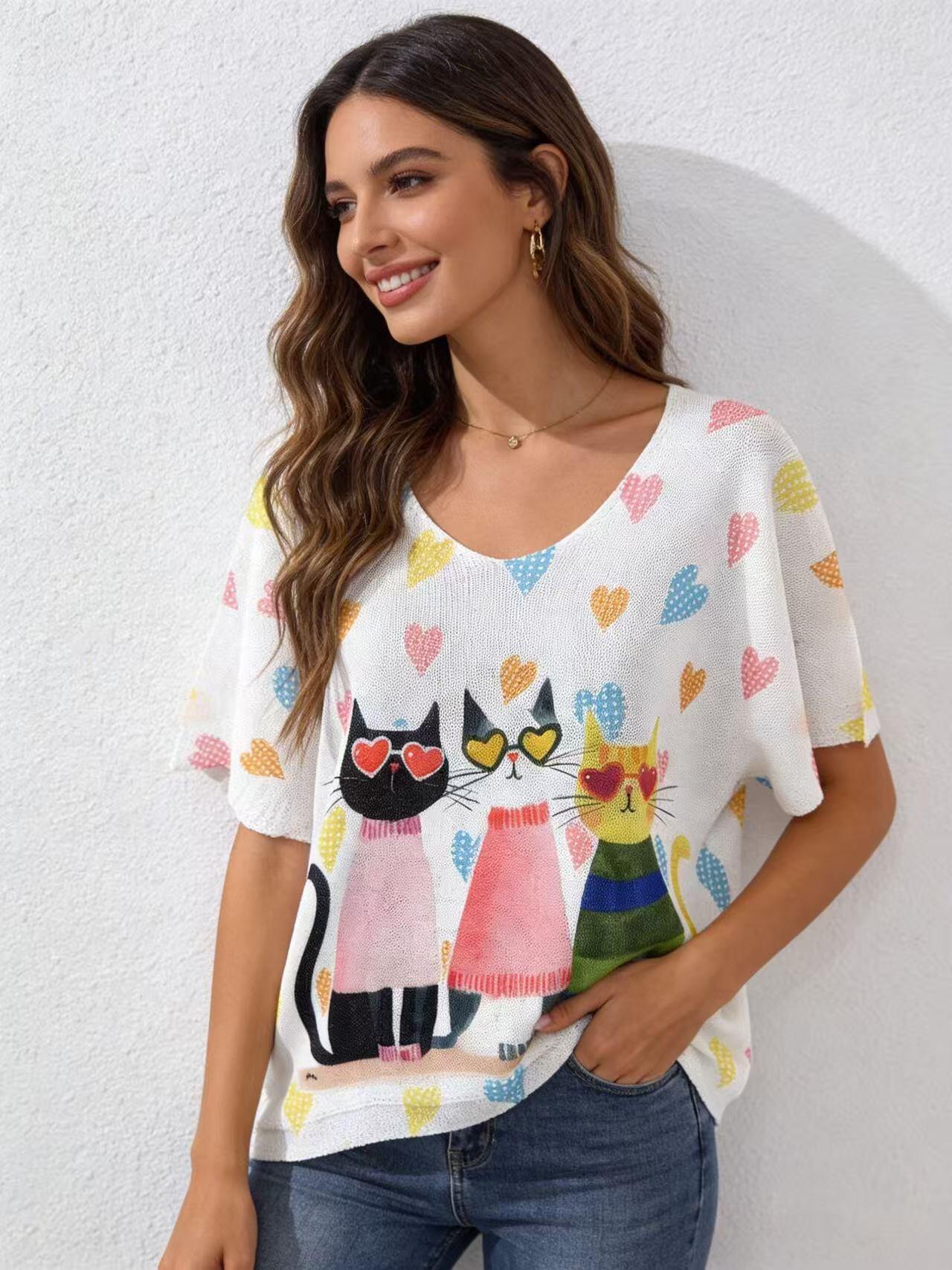 Wholesaler S-VISION - Printed women's sweater