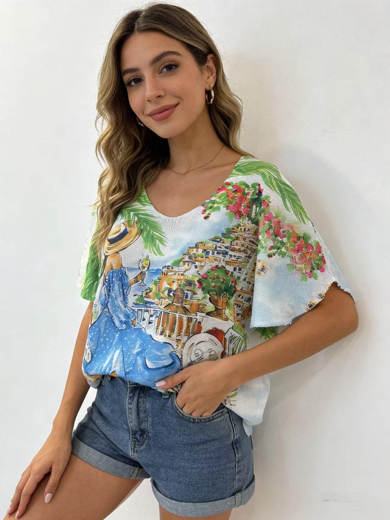 Wholesaler S-VISION - Printed women's sweater