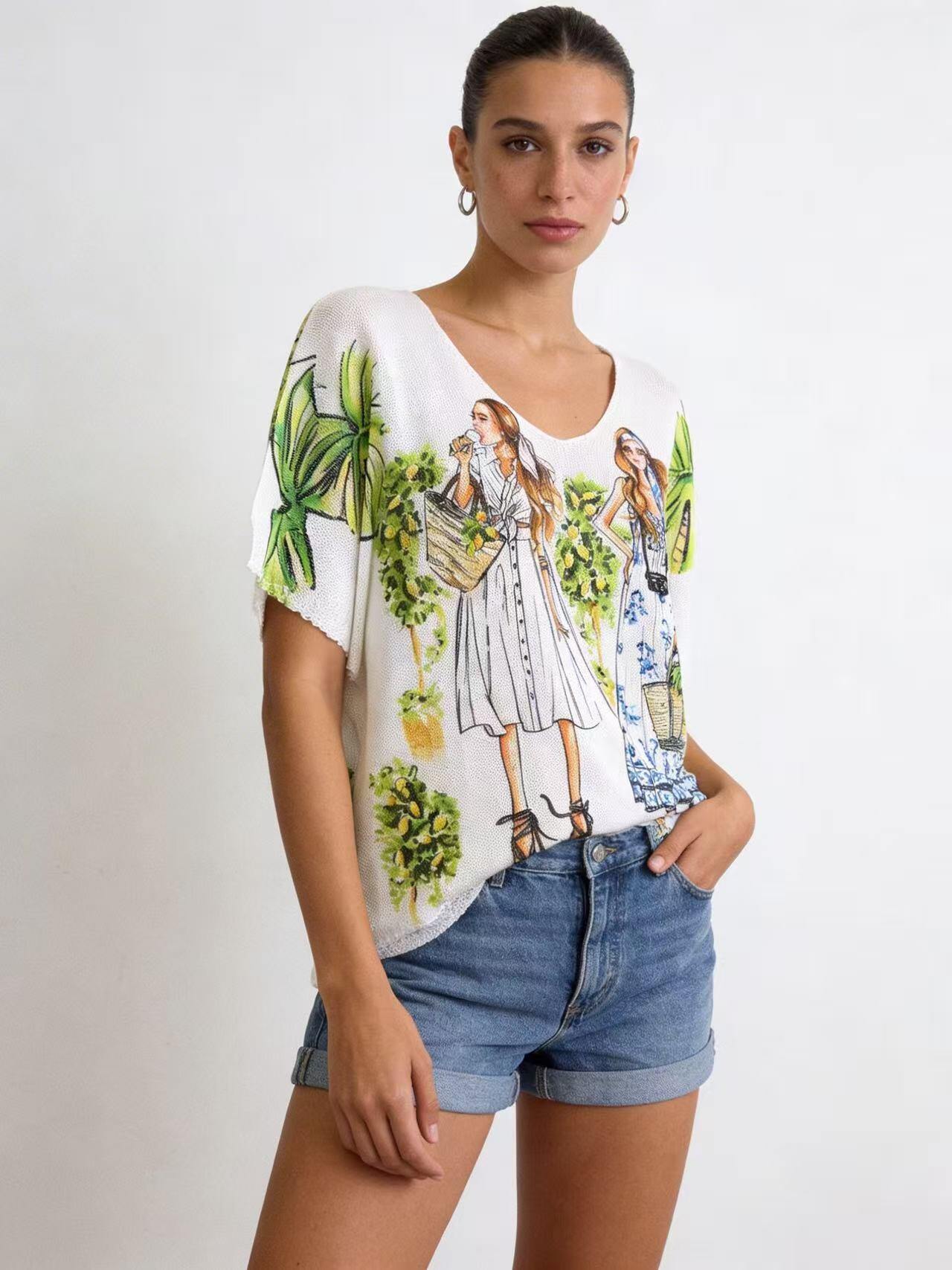 Wholesaler S-VISION - Printed women's sweater